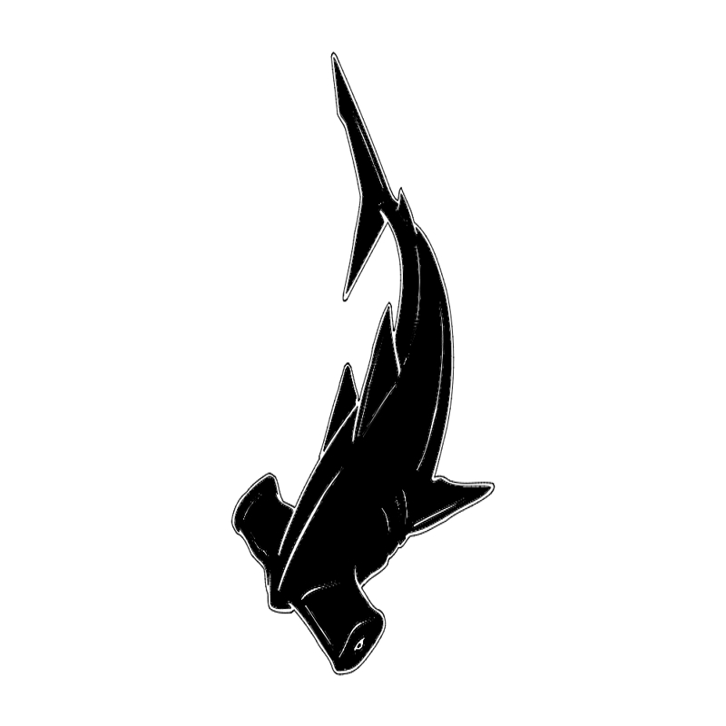 طرح ماهی سر چکشی مناسب برای استفاده در دستگاه های cnc چوب و cnc لیزر - hammerhead fish dxf file