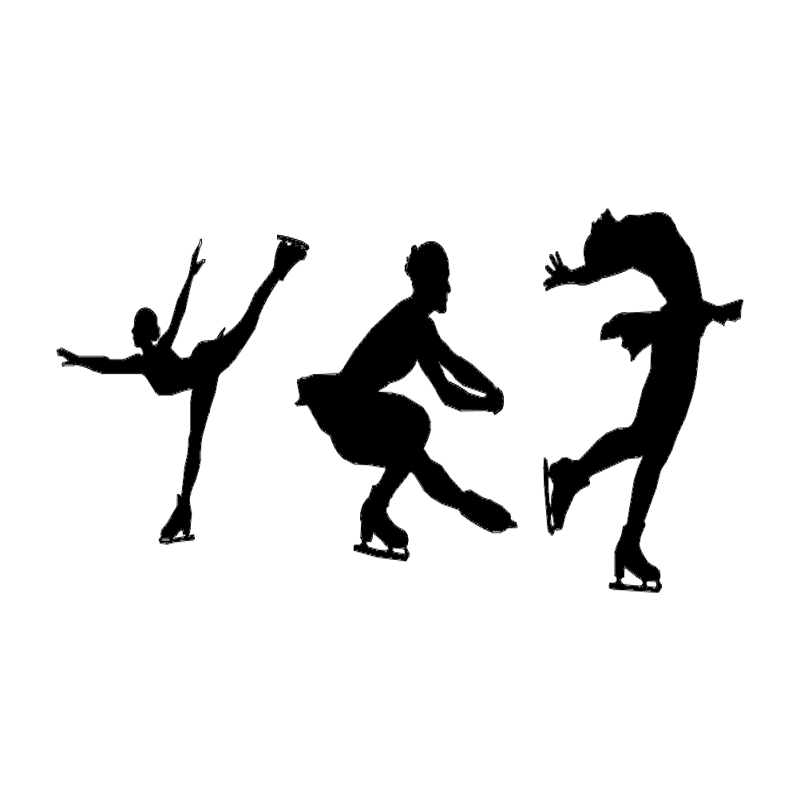 طرح اسکیت بازان مناسب برای استفاده در دستگاه های cnc چوب و cnc لیزر - figure skaters dxf file