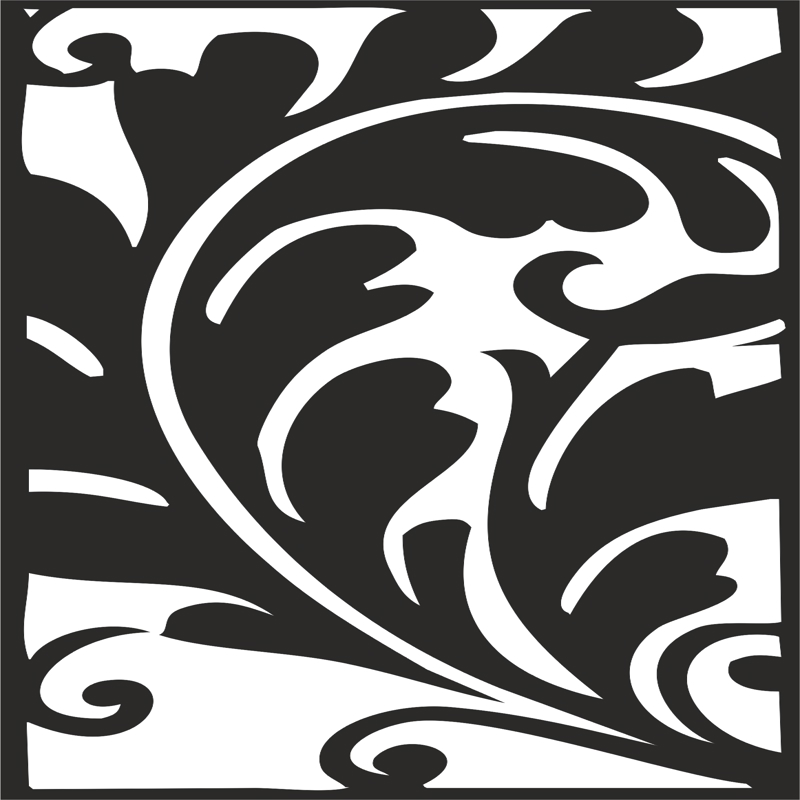 طرح فایل وکتور طرح گلدار سنتی کلاسیک مناسب برای استفاده در دستگاه های cnc چوب و cnc لیزر - classical traditional floral pattern vector cdr file