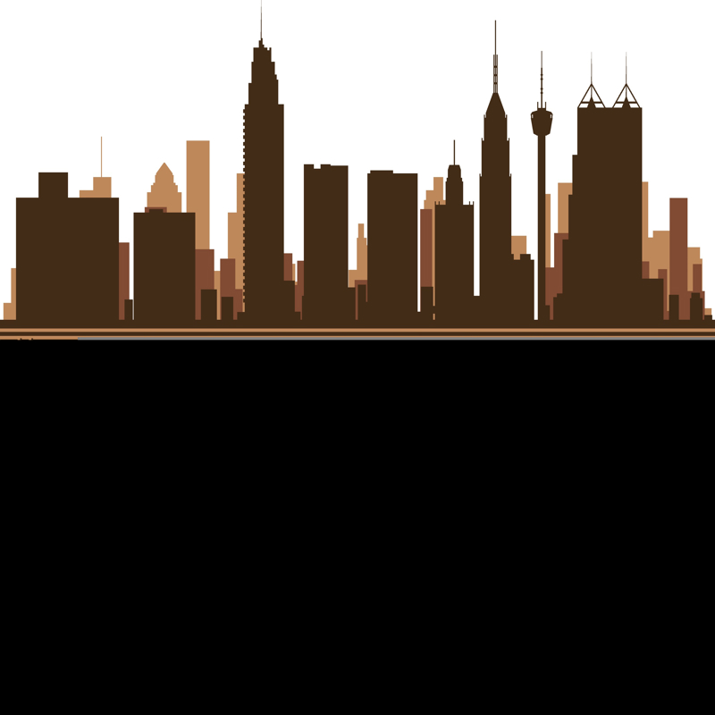 طرح اسکای‌لاین سن آنتونیو مناسب برای استفاده در دستگاه های cnc چوب و cnc لیزر - san antonio skyline cdr file