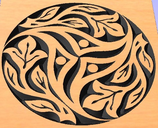 طرح روزت 1 مناسب برای استفاده در دستگاه های cnc چوب و cnc لیزر - Design and vector for CNC machine