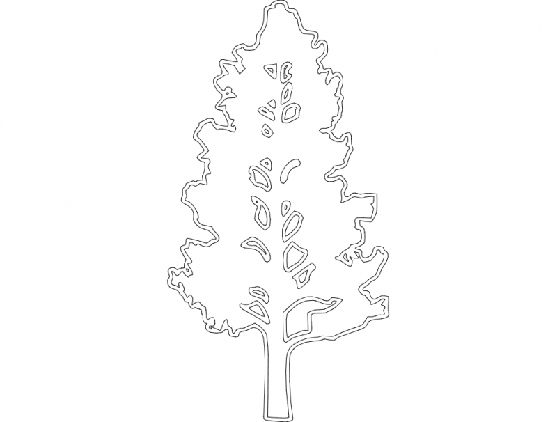 طرح درخت مناسب برای استفاده در دستگاه های cnc چوب و cnc لیزر - tree dxf file