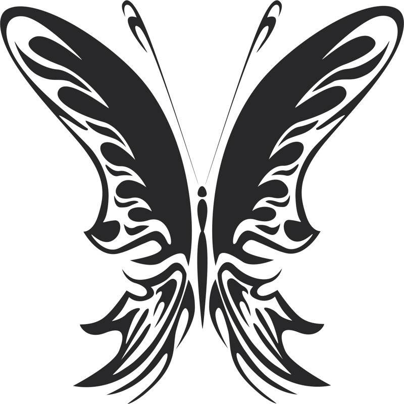 طرح وکتور پروانه شماره 022 مناسب برای استفاده در دستگاه های cnc چوب و cnc لیزر - butterfly vector art 022 cdr file
