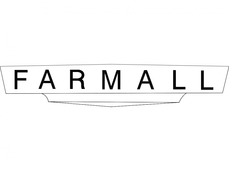 طرح نماد مزرعه مناسب برای استفاده در دستگاه های cnc چوب و cnc لیزر - farmall emblem dxf file