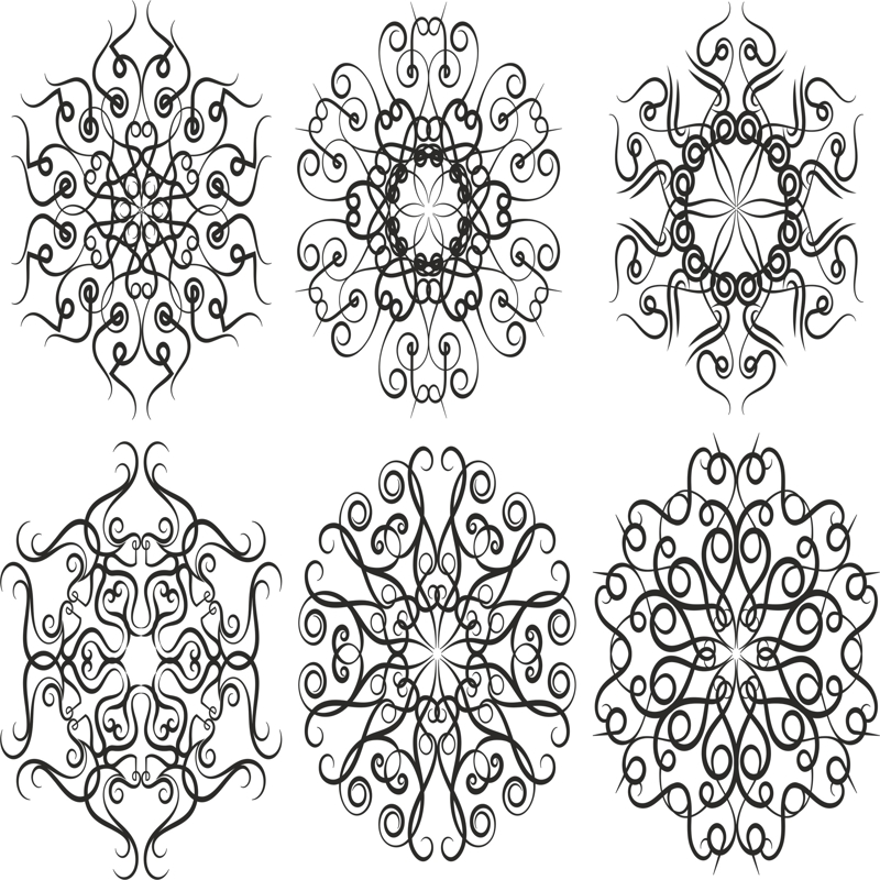 طرح المان‌های قدیمی مناسب برای استفاده در دستگاه های cnc چوب و cnc لیزر - vintage elements cdr file