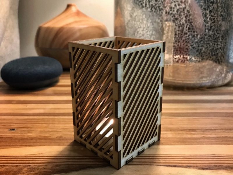 طرح جا شمعی طرح نذری مناسب برای استفاده در دستگاه های cnc چوب و cnc لیزر - laser cut votive candle holders cdr file