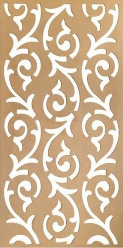 طرح منقل تزئینی ام دی اف مناسب برای استفاده در دستگاه های cnc چوب و cnc لیزر - mdf decorative grill dxf file