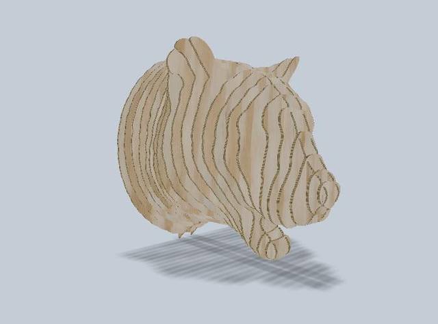 طرح پازل سه بعدی پلنگ مناسب برای استفاده در دستگاه های cnc چوب و cnc لیزر - leopard 3d puzzle cdr file