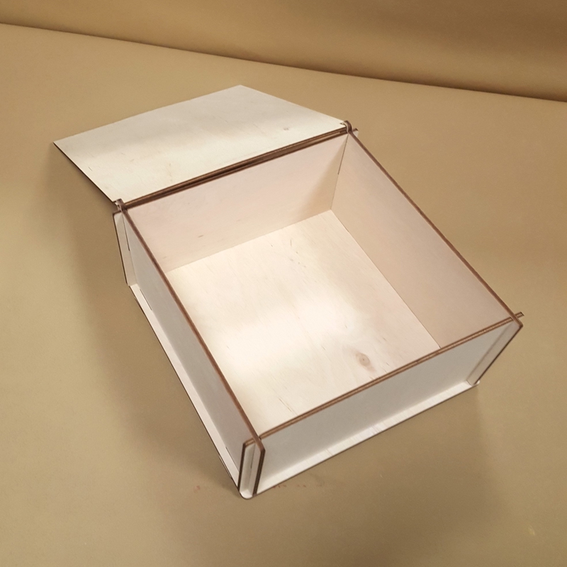 طرح جعبه چوبی با درب مناسب برای استفاده در دستگاه های cnc چوب و cnc لیزر - laser cut wood storage box with lid cdr file
