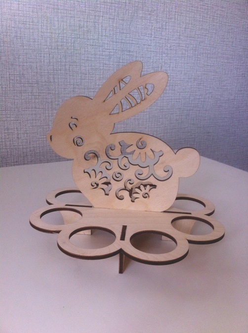 طرح خرگوش عید پاک مناسب برای استفاده در دستگاه های cnc چوب و cnc لیزر - laser cut easter bunny cdr file