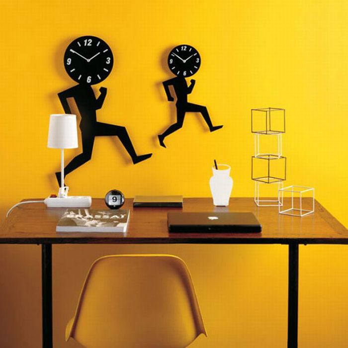 طرح ساعت دیواری زیبا مناسب برای استفاده در دستگاه های cnc چوب و cnc لیزر - laser cut cool wall clock template cdr file