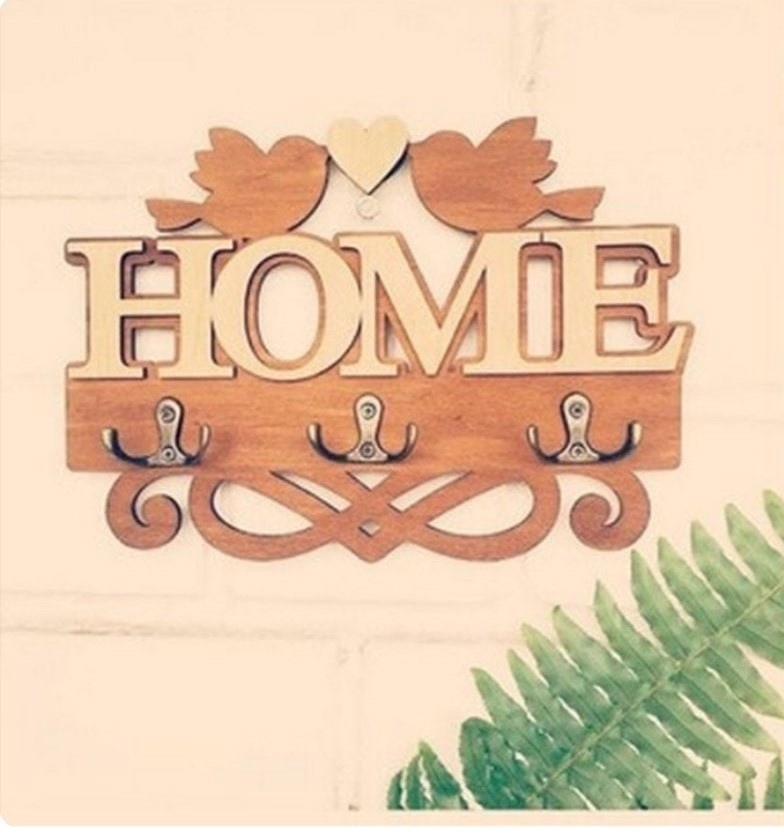 طرح فایل کورل cdr آویز دیواری تزئینی طرح مرغ عشق مناسب برای استفاده در دستگاه های cnc چوب و cnc لیزر - laser cut decorative wall hanger love birds wall hooks cdr file