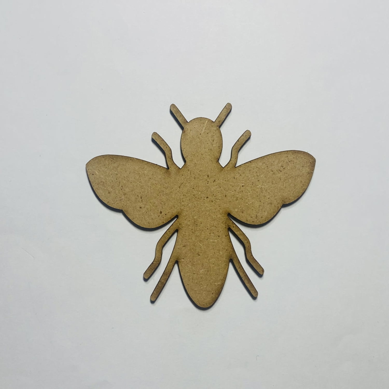 طرح زنبور عسل طرح چوب ناتمام مناسب برای استفاده در دستگاه های cnc چوب و cnc لیزر - laser cut bumble bee cutout unfinished wood shape craft cdr file