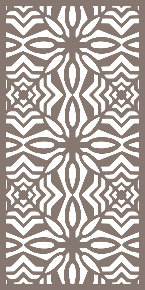 طرح وکتور پرده تزئینی مناسب برای استفاده در دستگاه های cnc چوب و cnc لیزر - decorative screen vector cdr file