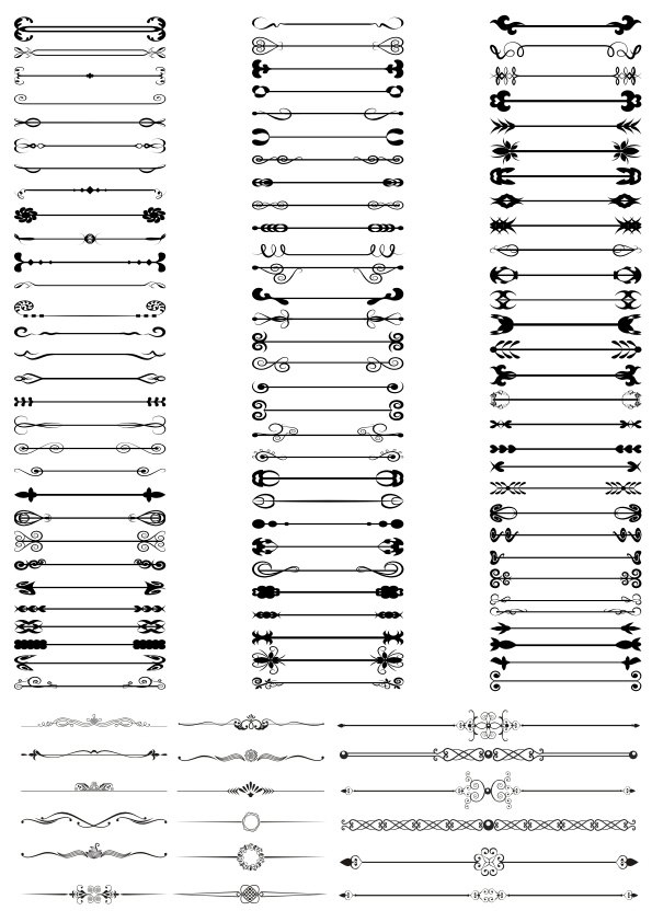 طرح با طرح حاشیه‌های بدون درز مناسب برای استفاده در دستگاه های cnc چوب و cnc لیزر - seamless doodle borders cdr file