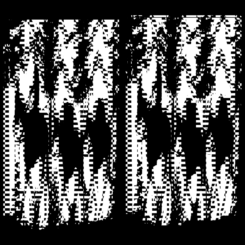 طرح هنری پلاسمای شکارچی ۲۸ در ۶۰ به همراه دو بسته قاطر مناسب برای استفاده در دستگاه های cnc چوب و cnc لیزر - 28 x 60 hunter with two pack mules plasma art dxf file