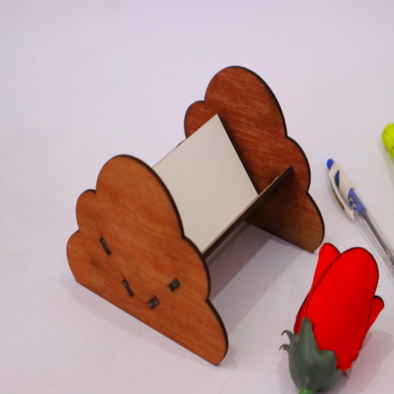 طرح جا کارتی رومیزی ، با ضخامت 3 میلی‌متر مناسب برای استفاده در دستگاه های cnc چوب و cnc لیزر - laser cut desk card holder 3mm cdr file