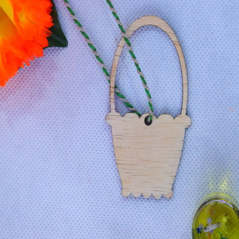طرح سبد تزیینی مناسب برای استفاده در دستگاه های cnc چوب و cnc لیزر - laser cut basket ornament cdr file