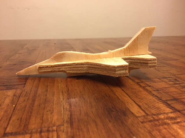 طرح ساده f 16 مناسب برای استفاده در دستگاه های cnc چوب و cnc لیزر - laser cut simple f 16 svg file