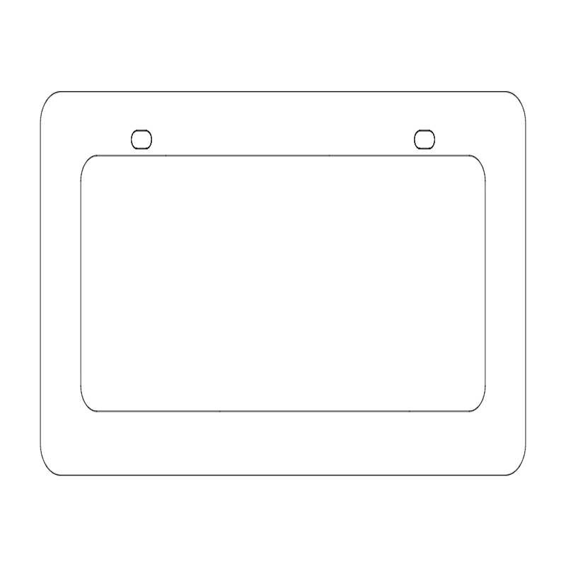 طرح با برچسب خالی مناسب برای استفاده در دستگاه های cnc چوب و cnc لیزر - blank tag dxf file