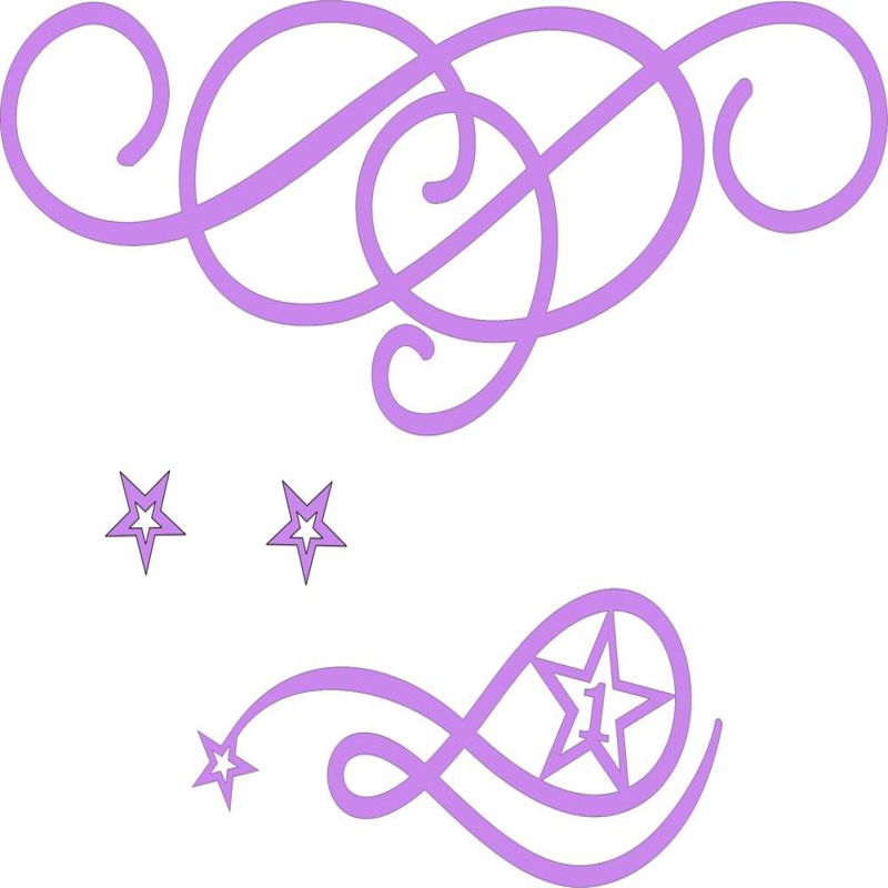 طرح شاخ و برگ‌های کوچک برای تزیین کیک ۲ مناسب برای استفاده در دستگاه های cnc چوب و cnc لیزر - venzelyushki dlya toppera2 cdr file