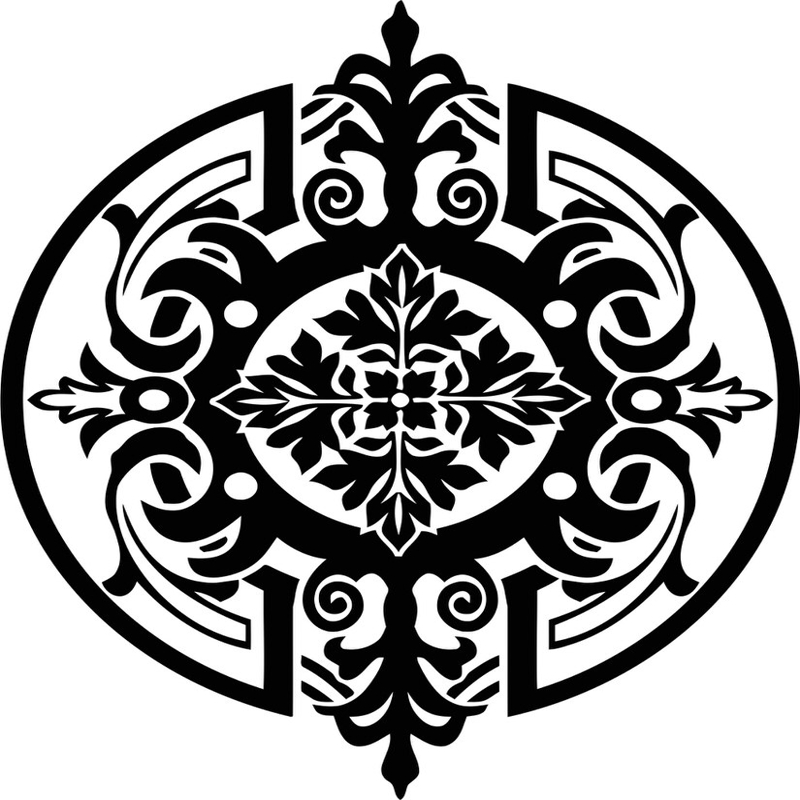 طرح استنسیل مدالیون مناسب برای استفاده در دستگاه های cnc چوب و cnc لیزر - stencil medallion cdr file