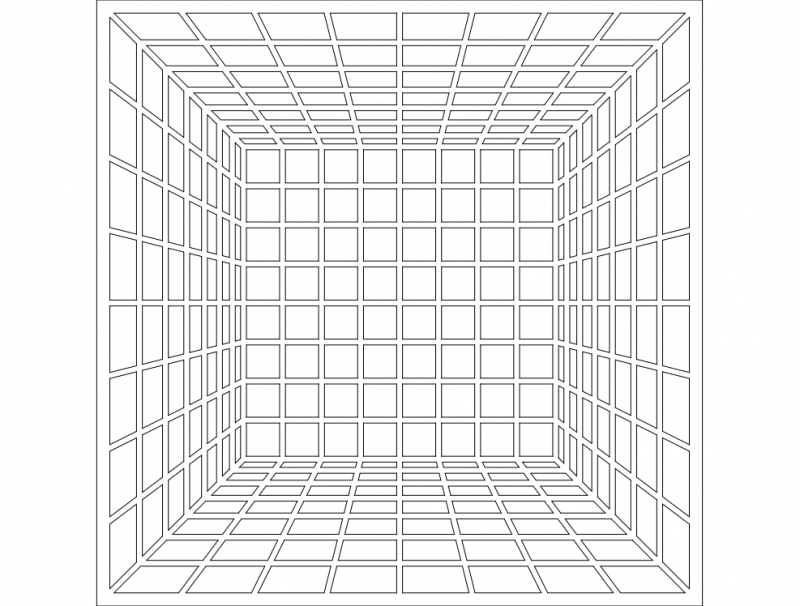 طرح سه بعدی مناسب برای استفاده در دستگاه های cnc چوب و cnc لیزر - 3d kare dxf file