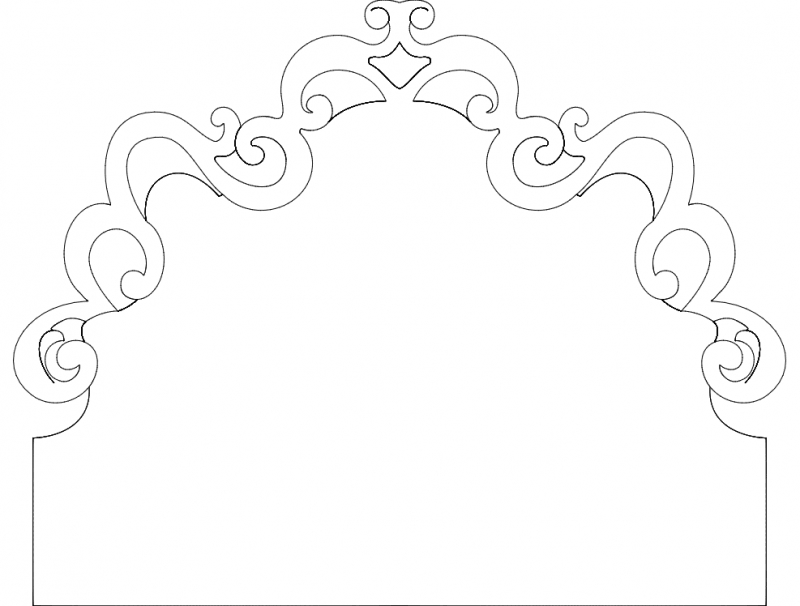 طرح کراوات باوی ۲ مناسب برای استفاده در دستگاه های cnc چوب و cnc لیزر - kravat bawi 2 dxf dxf file