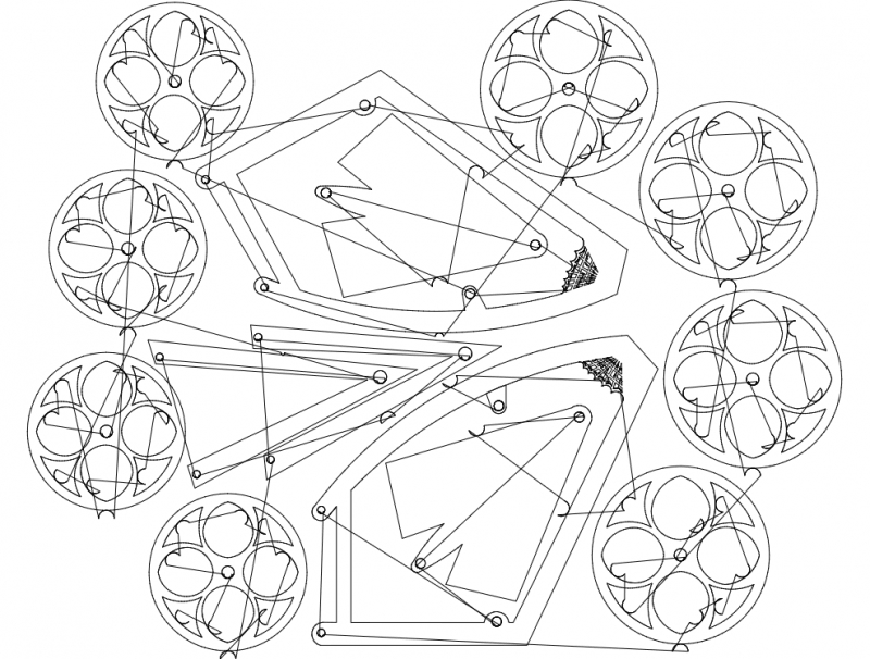 طرح مربوط به هلی کوپتر شماره ۱ مناسب برای استفاده در دستگاه های cnc چوب و cnc لیزر - chopper 1 dxf file