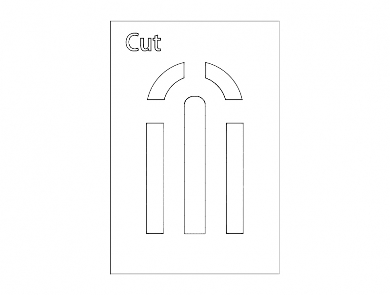 طرح قوس درب مناسب برای استفاده در دستگاه های cnc چوب و cnc لیزر - door design arcs dxf file