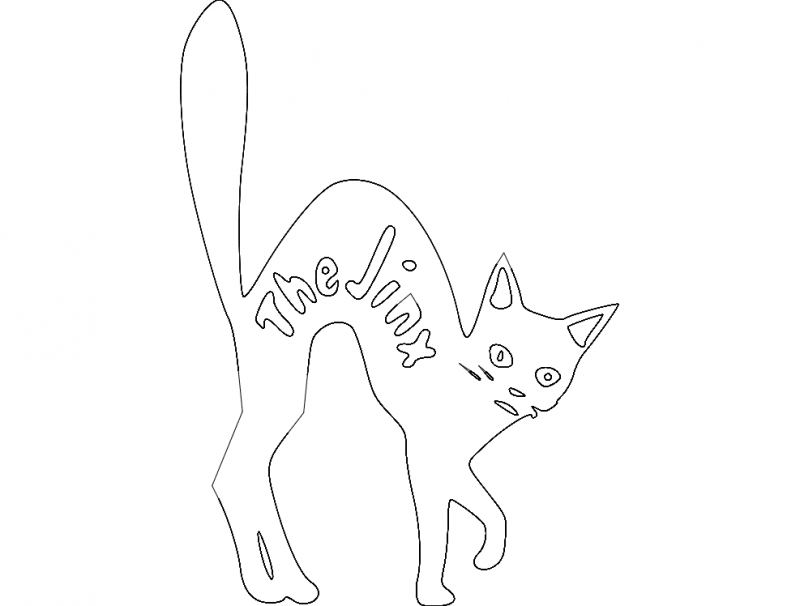 طرح جینکس مناسب برای استفاده در دستگاه های cnc چوب و cnc لیزر - the jinx dxf file