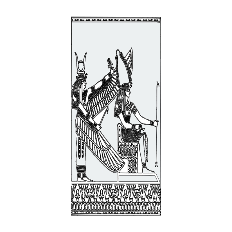 طرح مصر مناسب برای استفاده در دستگاه های cnc چوب و cnc لیزر - egypt dxf file