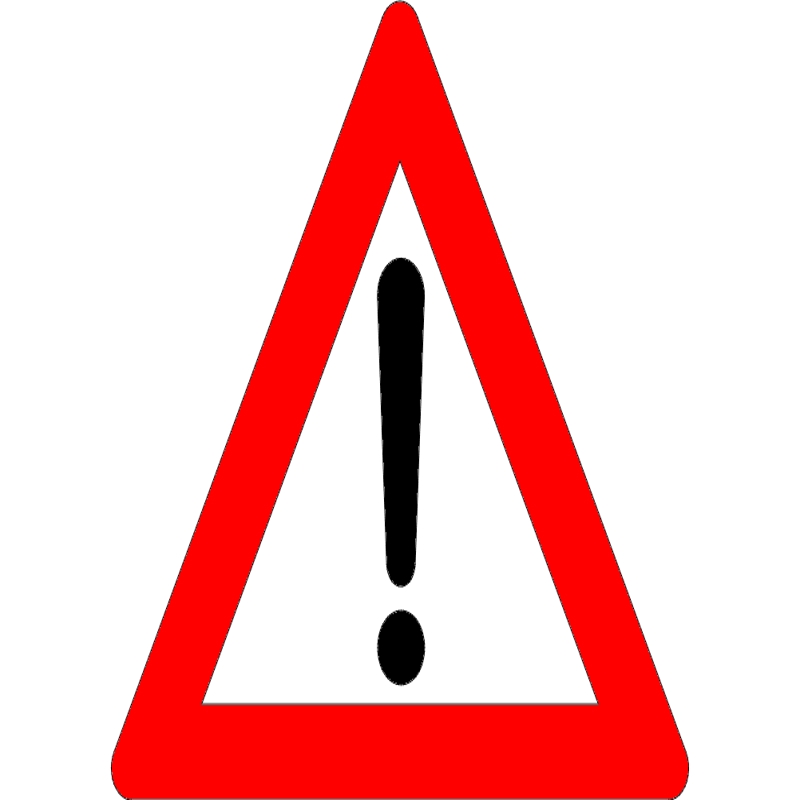 طرح تابلوی جاده با طرح علامت تعجب مناسب برای استفاده در دستگاه های cnc چوب و cnc لیزر - exclamation mark road sign dxf file