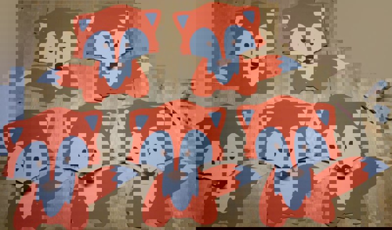 طرح روباه مناسب برای استفاده در دستگاه های cnc چوب و cnc لیزر - laser cut fox svg file