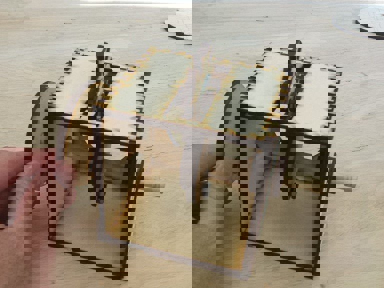 طرح مکانیزم استاپ ژنو مناسب برای استفاده در دستگاه های cnc چوب و cnc لیزر - laser cut geneva stop mechanism cdr file