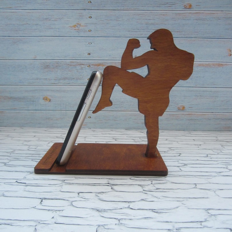 طرح پایه تلفن مدل باکسر 305 مناسب برای استفاده در دستگاه های cnc چوب و cnc لیزر - telefon stand 305 boxer model cdr file