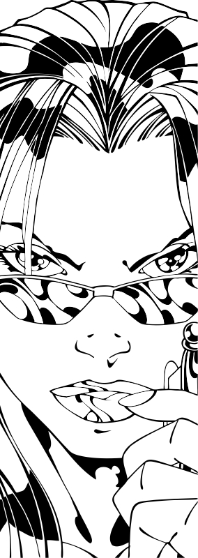 طرح الگوی چهره زن سندبلاست مناسب برای استفاده در دستگاه های cnc چوب و cnc لیزر - sandblast woman face pattern cdr file