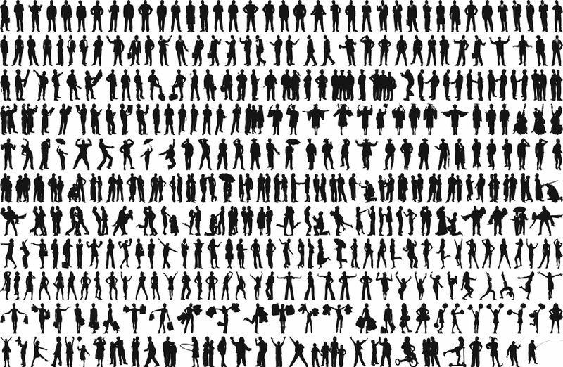 طرح رایگان وکتور سیلوئت مرد مناسب برای استفاده در دستگاه های cnc چوب و cnc لیزر - man silhouette vector freebie cdr file