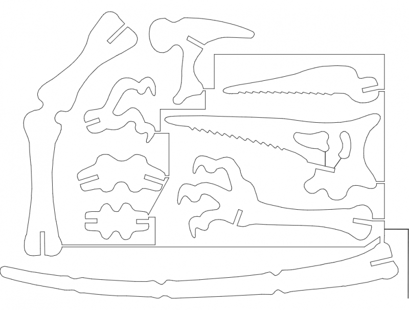 طرح پتراکس ۲ مناسب برای استفاده در دستگاه های cnc چوب و cnc لیزر - pterax 2 dxf file