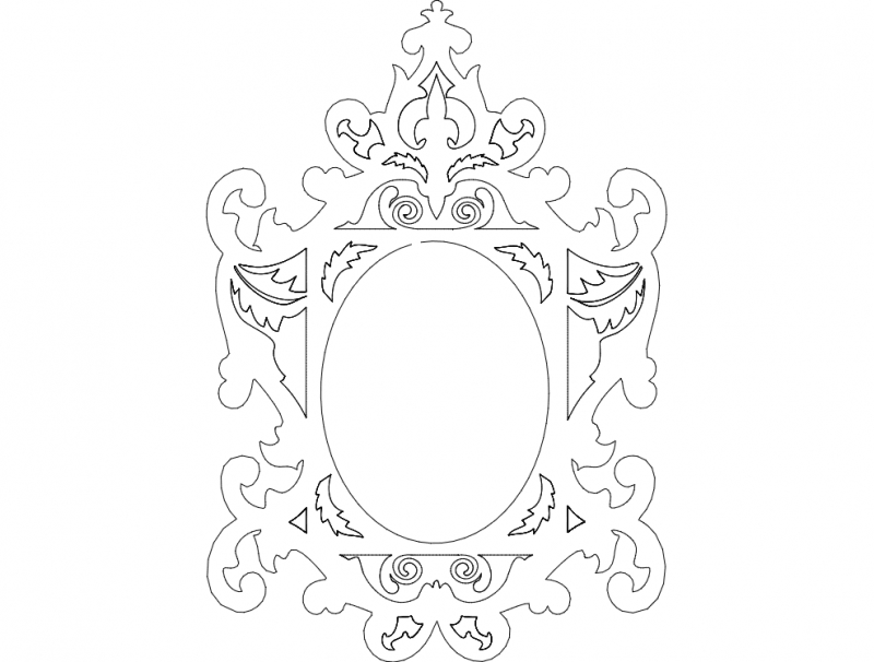 طرح ترابالهادای مولدورا مناسب برای استفاده در دستگاه های cnc چوب و cnc لیزر - moldura trabalhada dxf file