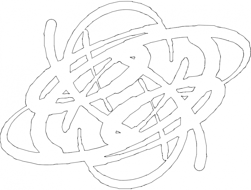 طرح انتزاعی مناسب برای استفاده در دستگاه های cnc چوب و cnc لیزر - abstract pattern dxf file