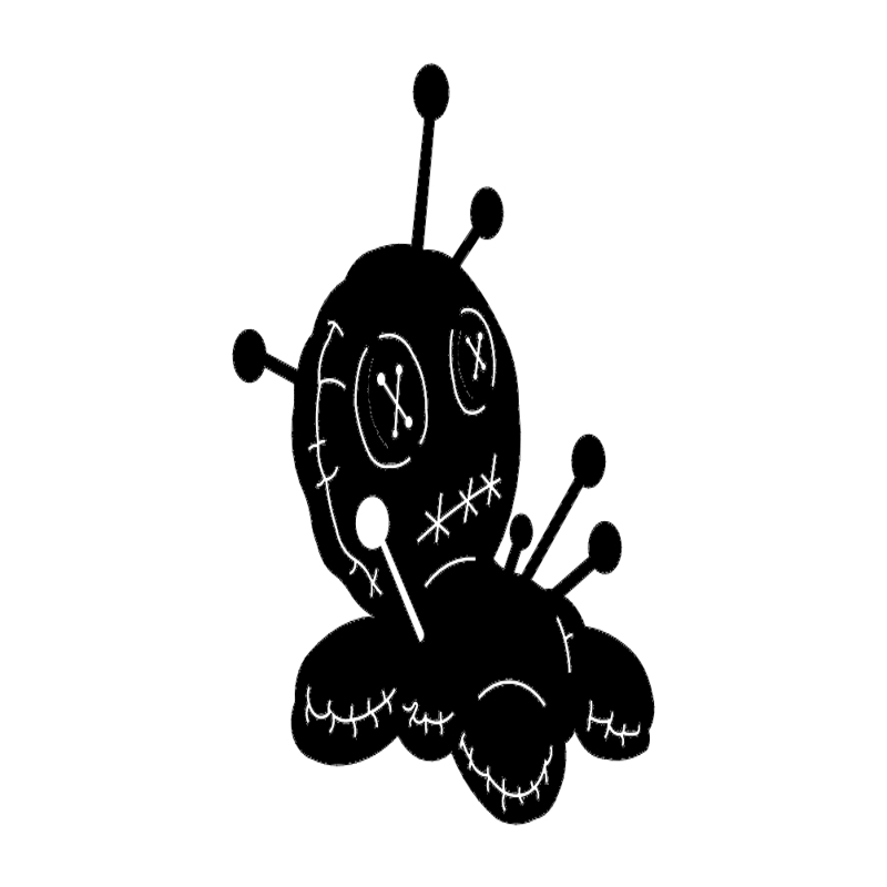 طرح عروسک وودو مناسب برای استفاده در دستگاه های cnc چوب و cnc لیزر - voodoo doll dxf file