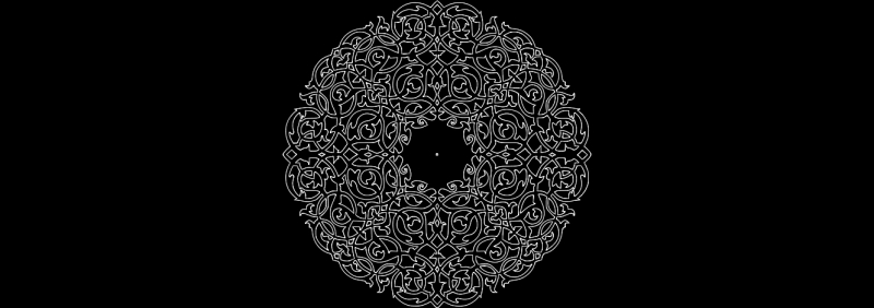 طرح ساعت عربی مناسب برای استفاده در دستگاه های cnc چوب و cnc لیزر - arabesk clock dxf file