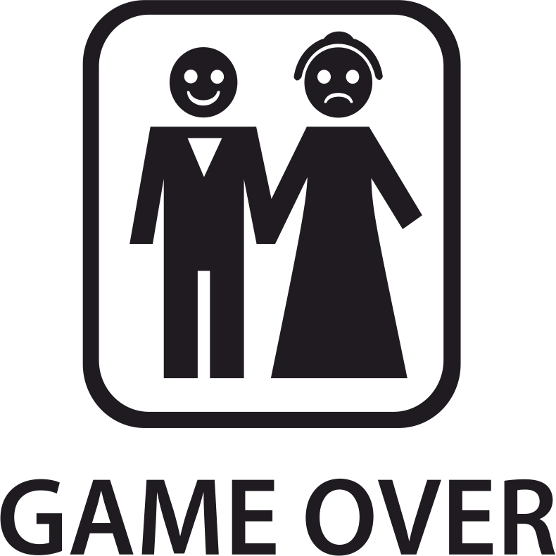 طرح فایل وکتور برچسب بازی تمام شد ( ) مناسب برای استفاده در دستگاه های cnc چوب و cnc لیزر - game over sticker vector cdr file