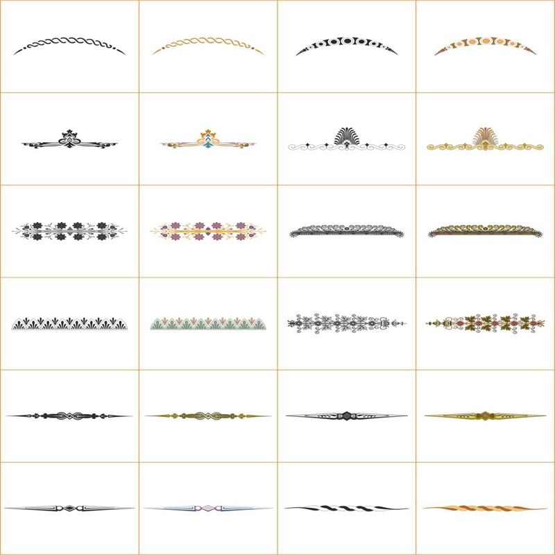 طرح فایل وکتور مجموعه تزئینات گوشه‌ها و حاشیه‌های طرح‌دار مناسب برای استفاده در دستگاه های cnc چوب و cnc لیزر - design ornamet corners and borders vector set cdr file
