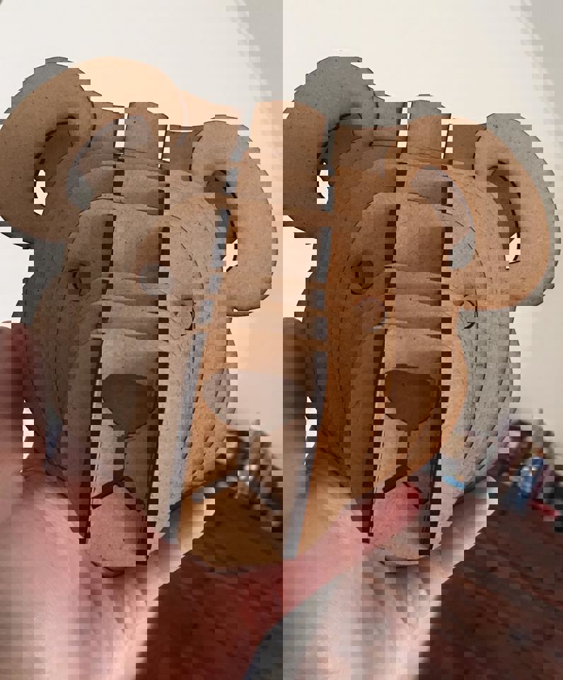 طرح خرس عروسکی مناسب برای استفاده در دستگاه های cnc چوب و cnc لیزر - teddy bear cdr file