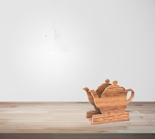 طرح جا دستمال قوری مناسب برای استفاده در دستگاه های cnc چوب و cnc لیزر - laser cut teapot napkin holder cdr file