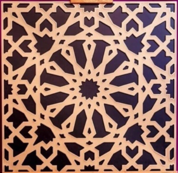 طرح و الگوی دکور مناسب برای استفاده در دستگاه های cnc چوب و cnc لیزر - laser cut decor pattern cdr file