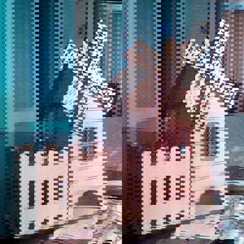 طرح آسیاب چای مناسب برای استفاده در دستگاه های cnc چوب و cnc لیزر - laser cut tea house mill cdr file