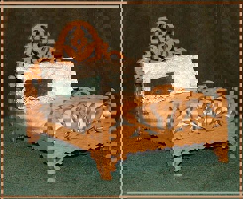 طرح تخت خواب تزئینی با روتر cnc، مناسب برای استفاده در دستگاه های cnc چوب و cnc لیزر - decorative bed laser cut cnc router plans cdr file